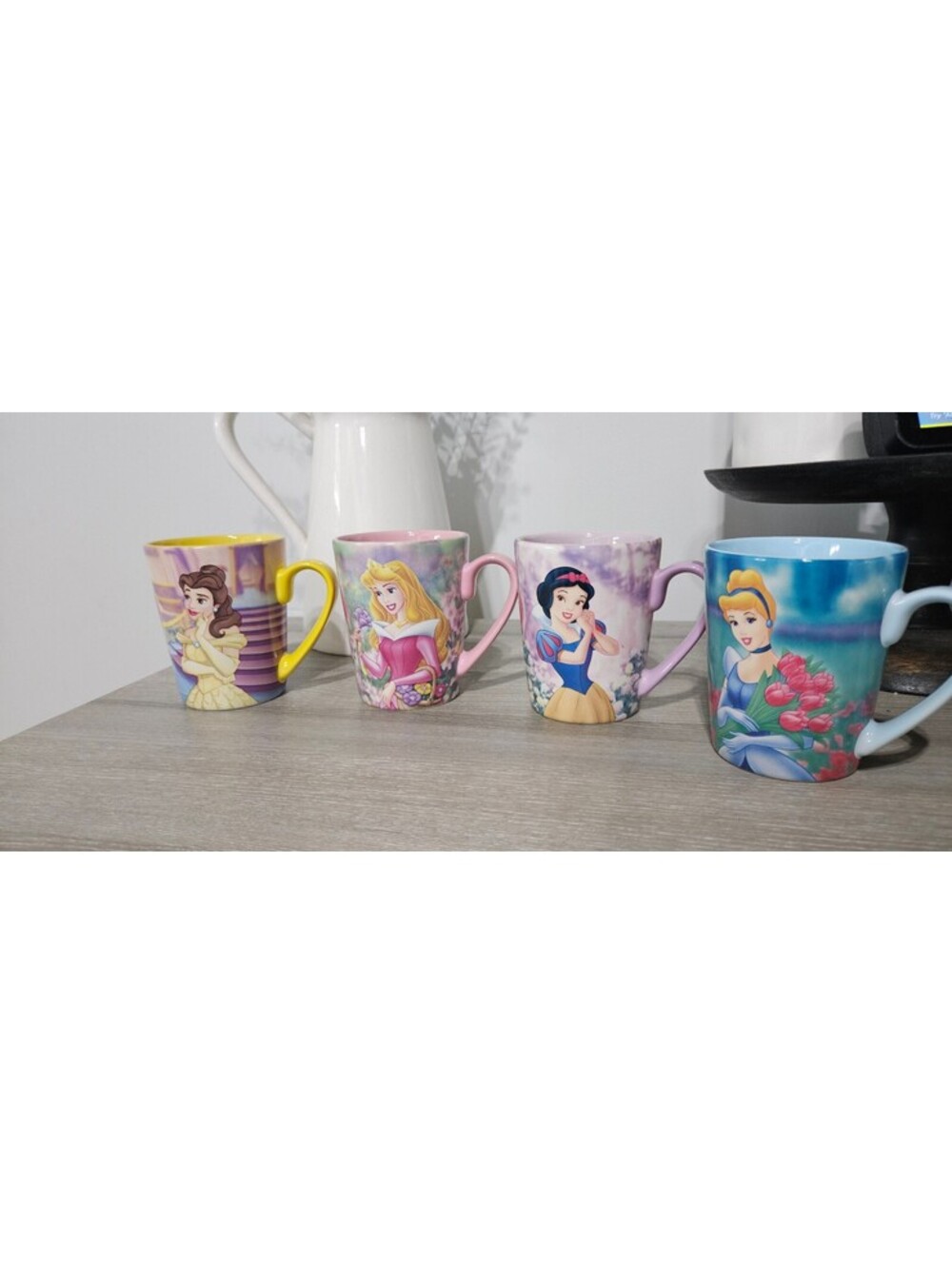 Disney Princess Mugs (Set of 4)